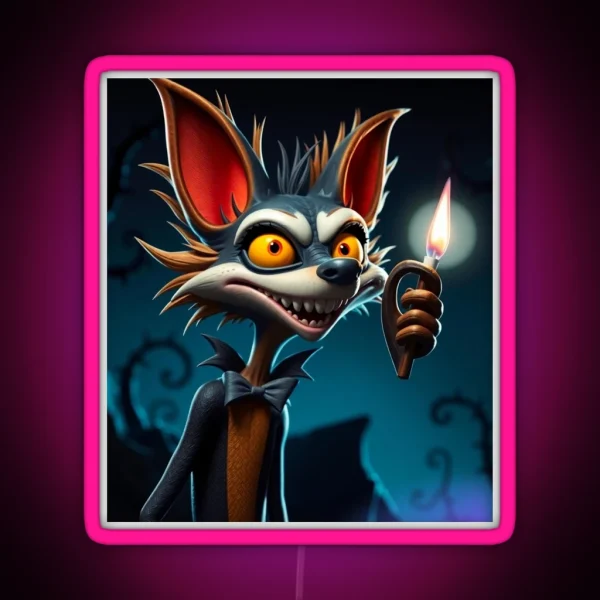 Crash Bandicoot Dark Side RGB Neon Sign