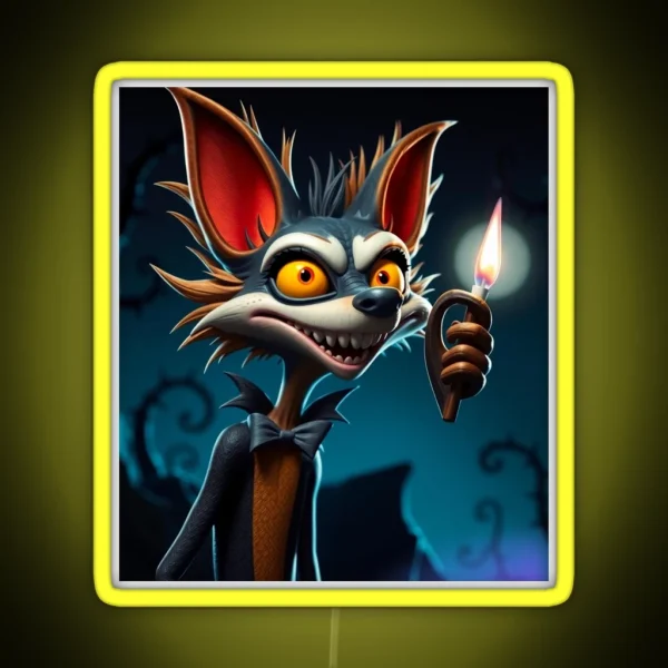 Crash Bandicoot Dark Side RGB Neon Sign