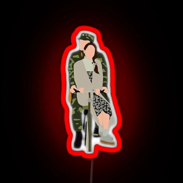 Crash Landing On You Bike Scene Kdrama RGB Neon Sign
