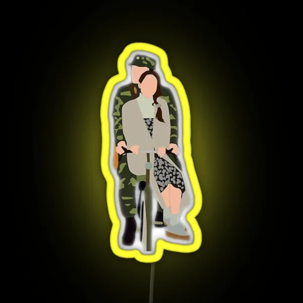 Crash Landing On You Bike Scene Kdrama RGB Neon Sign