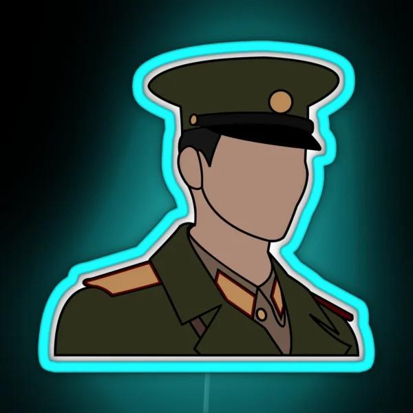 Crash Landing On You Captain Ri Hyun Bin RGB Neon Sign