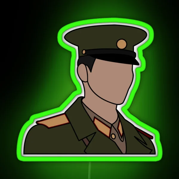 Crash Landing On You Captain Ri Hyun Bin RGB Neon Sign