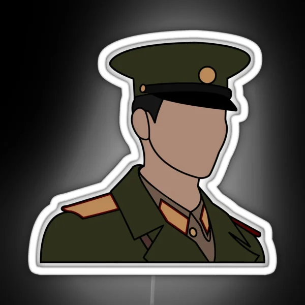 Crash Landing On You Captain Ri Hyun Bin RGB Neon Sign
