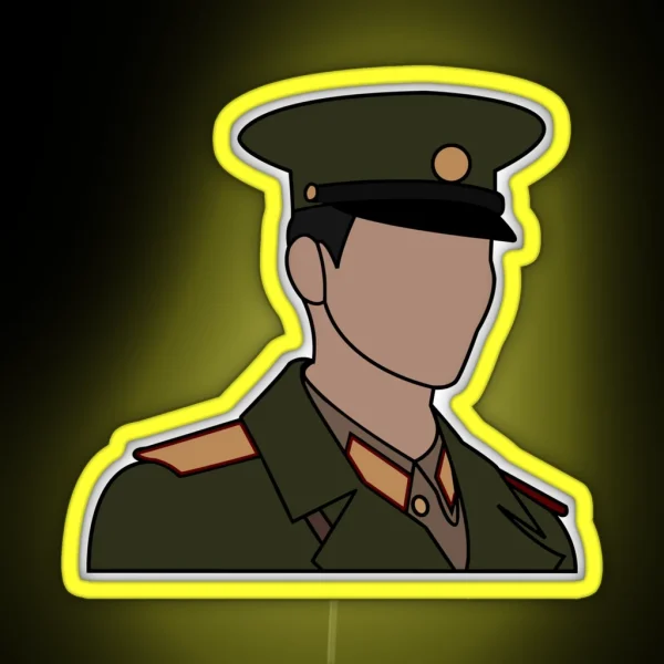 Crash Landing On You Captain Ri Hyun Bin RGB Neon Sign