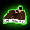 Crash Landing On You Illustration RGB Neon Sign - Image 3