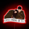 Crash Landing On You Illustration RGB Neon Sign
