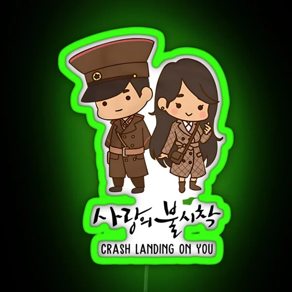 Crash Landing On You K Drama RGB Neon Sign