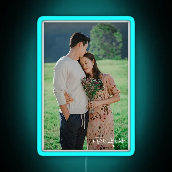 Crash Landing On You Kdrama Hyun Bin Son Ye Jin RGB Neon Sign