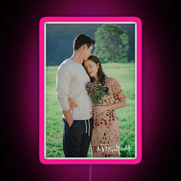 Crash Landing On You Kdrama Hyun Bin Son Ye Jin RGB Neon Sign