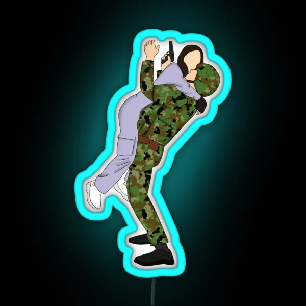 Crash Landing On You Kdrama RGB Neon Sign