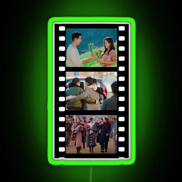 Crash Landing On You On Film RGB Neon Sign