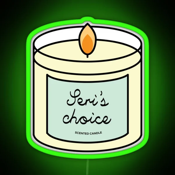 CRASH LANDING ON YOU Seri S Choice Scented Candle Led RGB Neon Sign