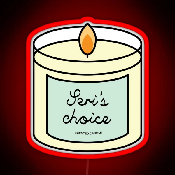 CRASH LANDING ON YOU Seri S Choice Scented Candle Led RGB Neon Sign