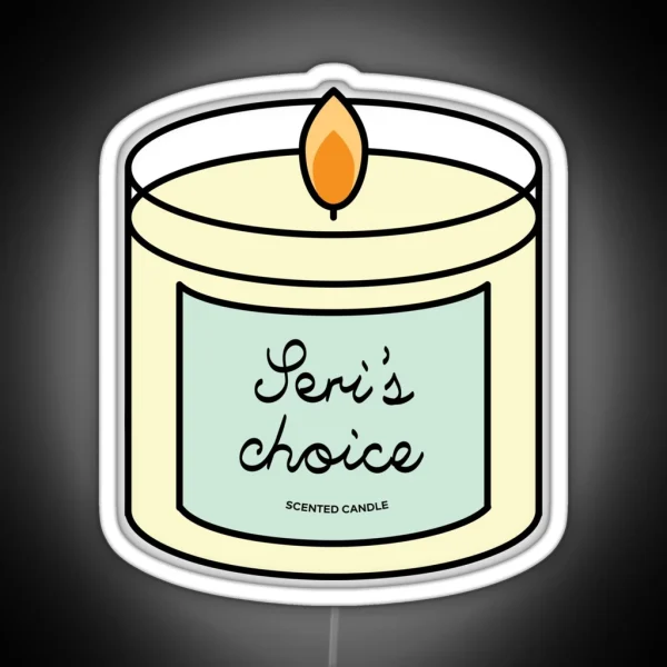CRASH LANDING ON YOU Seri S Choice Scented Candle Led RGB Neon Sign