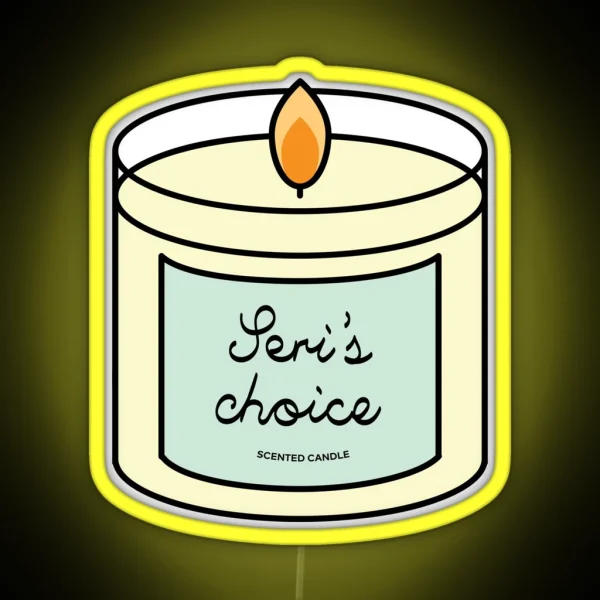 CRASH LANDING ON YOU Seri S Choice Scented Candle Led RGB Neon Sign