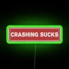 Crashing Sucks Cool Helmet Led Motorcycle Helmet Led RGB Neon Sign - Image 3