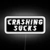 CRASHING SUCKS Funny Motorcycle Or Cool Helmet Led And Bikers Gifts RGB Neon Sign - Image 4