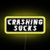 CRASHING SUCKS Funny Motorcycle Or Cool Helmet Led And Bikers Gifts RGB Neon Sign - Image 5