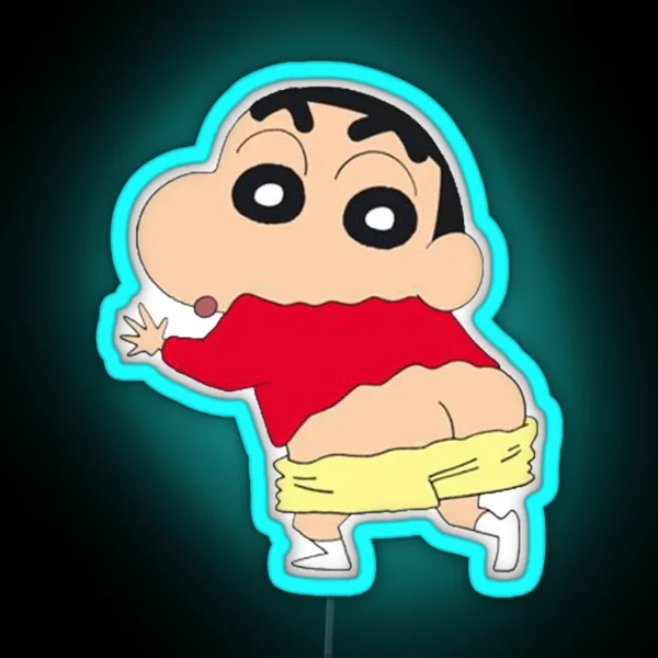 Crayon Shin Chan Bum RGB Neon Sign