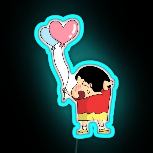 Crayon Shin Chan First Love RGB Neon Sign