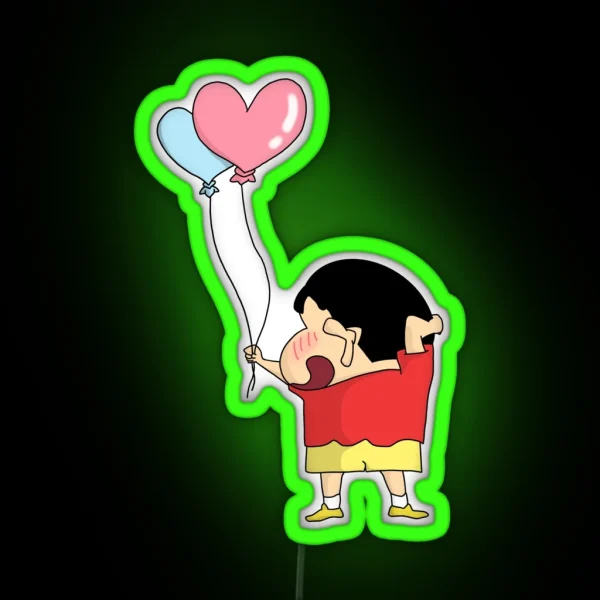 Crayon Shin Chan First Love RGB Neon Sign