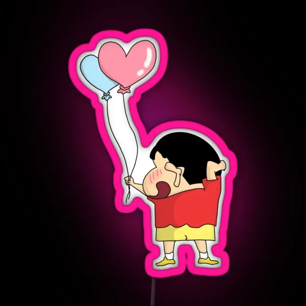 Crayon Shin Chan First Love RGB Neon Sign