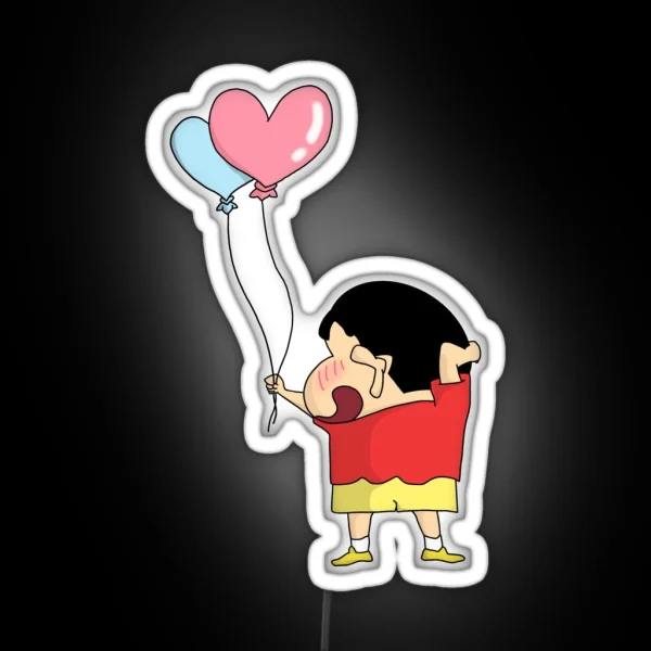 Crayon Shin Chan First Love RGB Neon Sign