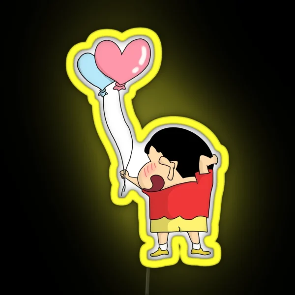 Crayon Shin Chan First Love RGB Neon Sign