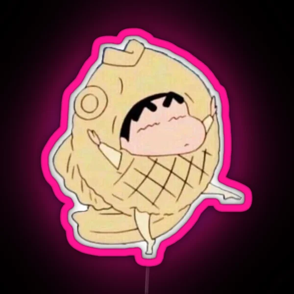 Crayon Shin Chan Fish RGB Neon Sign