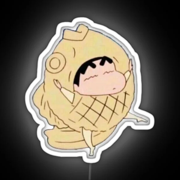 Crayon Shin Chan Fish RGB Neon Sign