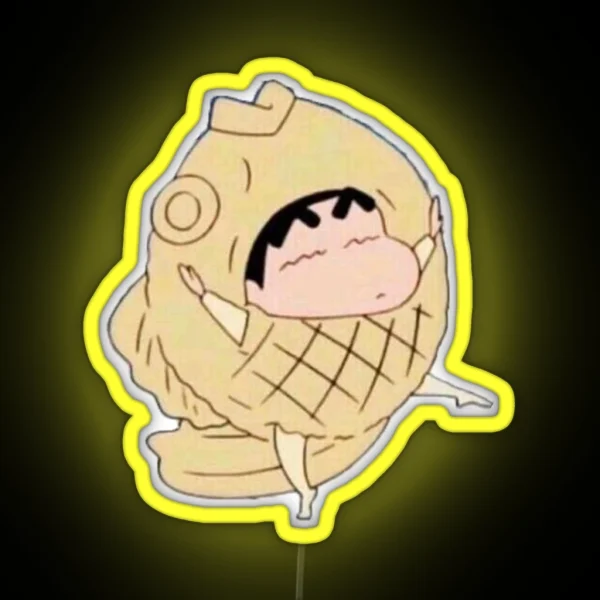 Crayon Shin Chan Fish RGB Neon Sign