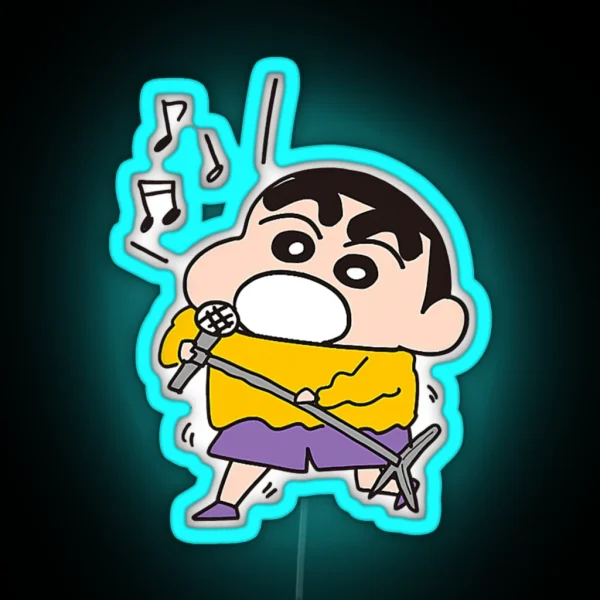 Crayon Shin Chan Karaoke Shin Chan RGB Neon Sign