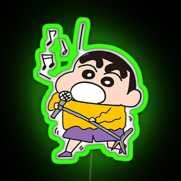 Crayon Shin Chan Karaoke Shin Chan RGB Neon Sign
