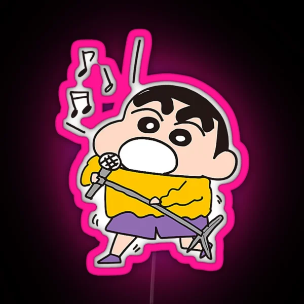 Crayon Shin Chan Karaoke Shin Chan RGB Neon Sign