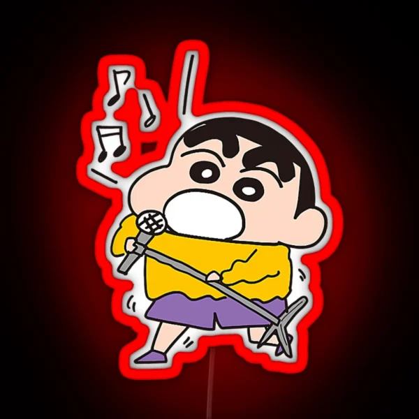 Crayon Shin Chan Karaoke Shin Chan RGB Neon Sign