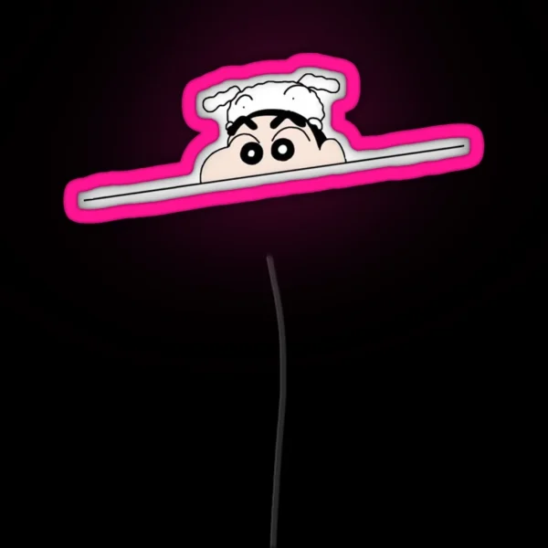 Crayon Shin Chan Peek RGB Neon Sign