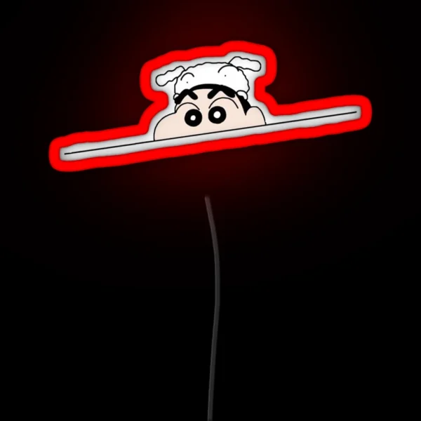 Crayon Shin Chan Peek RGB Neon Sign