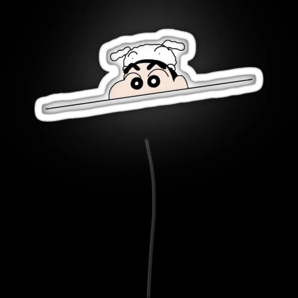 Crayon Shin Chan Peek RGB Neon Sign