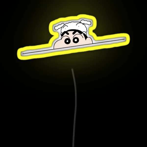 Crayon Shin Chan Peek RGB Neon Sign