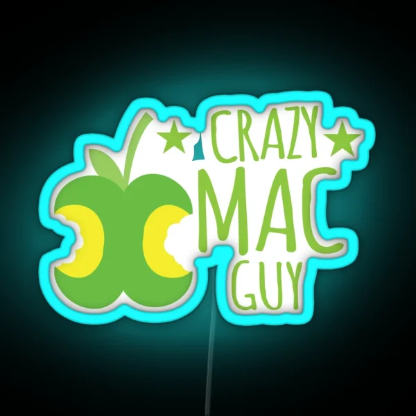 Crazy Mac Guy RGB Neon Sign