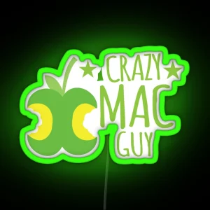 Crazy Mac Guy RGB Neon Sign