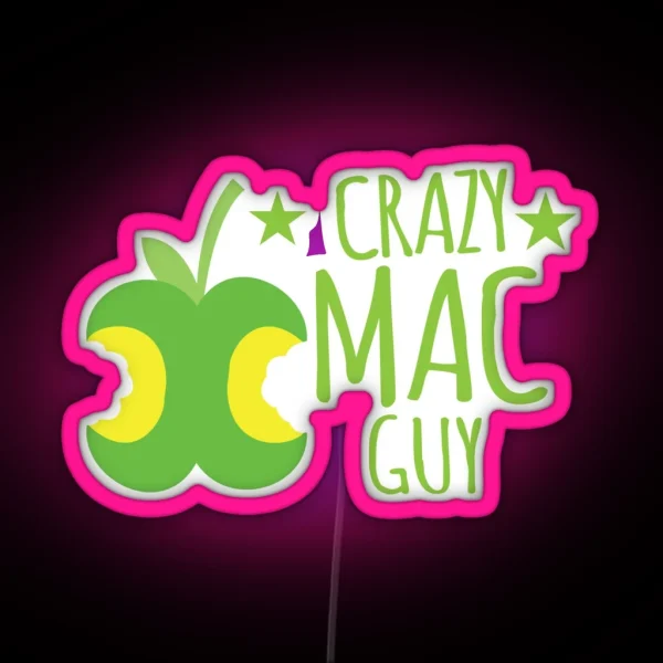 Crazy Mac Guy RGB Neon Sign