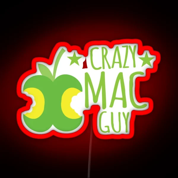 Crazy Mac Guy RGB Neon Sign