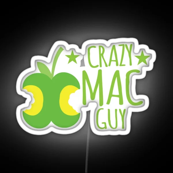 Crazy Mac Guy RGB Neon Sign