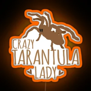 Crazy Tarantula Lady RGB Neon Sign