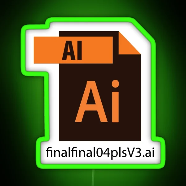 Creators Files AI RGB Neon Sign