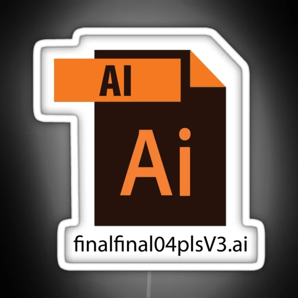Creators Files AI RGB Neon Sign