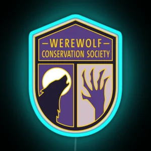 Creature Conservation Werewolf RGB Neon Sign