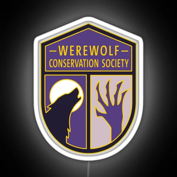 Creature Conservation Werewolf RGB Neon Sign