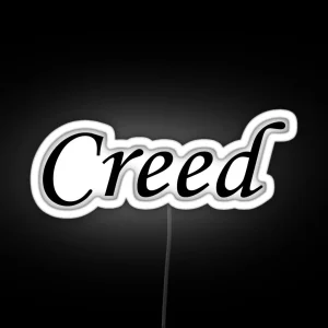 Creed Black Name Lettering Text 1022 RGB Neon Sign